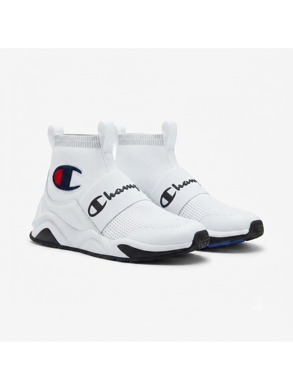 Champion Rally Pro White Sock Sneakers Size 8M